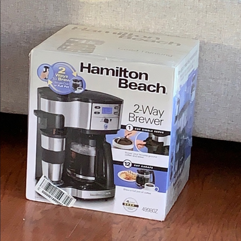 NEW Hamilton Beach 2-way Brewer